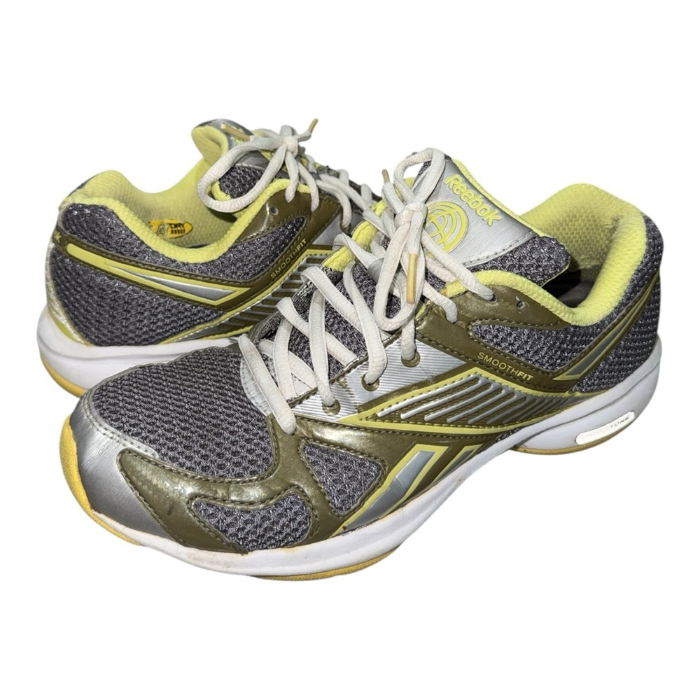 Women’s Reebok Gray/Lime Simply Tone Sneakers - 7